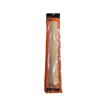 Imagem de Abraçadeira de Nylon 76cm X 9,0mm Branca C/ 25 Un Foxlux