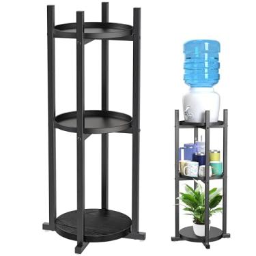 Imagem de NANATI Suporte Para Dispensador De Água, 5 Galões Com Base Madeira Resistente, Jarra 1 A Garrafas, Garrafa Cozinha, Escritório E Academia, 33,07" Altura X 12,99" Largura