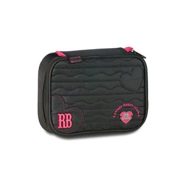 Imagem de Estojo Rebecca Bonbon Box 100 Pens Juvenil Escolar Feminino, Preto