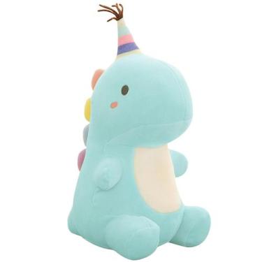 Imagem de Desenho animado macio dinossauro brinquedo de pelúcia lombar para trás