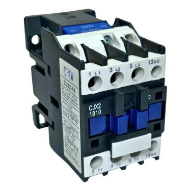 Imagem de 2X Contator Tripolar 1810 18A 3P+1Na Bobina 220V 50/60Hz