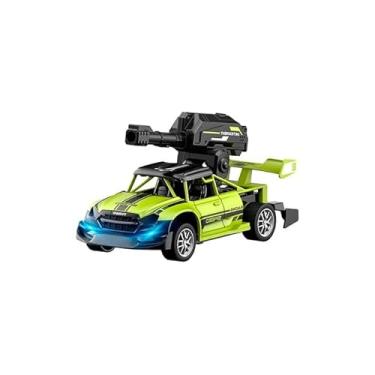 Imagem de Carro de Controle Remoto Multifuncional Bomber Ball, Lançador de bolas em gel, com Canhão de Luz LED, Verde e Preto, Brinquedo Infantil com Controle sem Fio, Multifuncional.