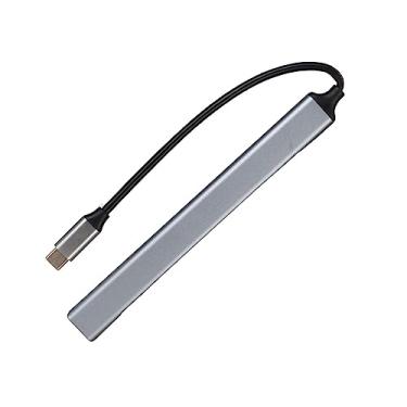 Imagem de Zhjvihx Estação de Docking USB C, 5Gbps 7 Em 1 Plugue e Reproduza o Hub USB C Portátil para Ratos para Laptop