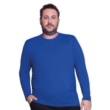 Imagem de Camiseta Plus Size Manga Longa Masculina Com Proteção UV Selene, X1, A