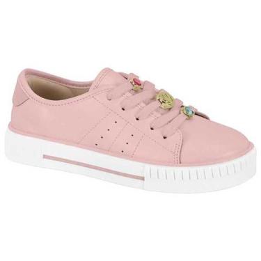 Imagem de Tênis Infatil Menina Molekinha Casual Pedraria, Rosa, 31
