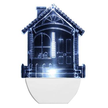 Imagem de Abajour Luz Noturna Led Casa 220 Volts Branco - 8780 - BRASFORT