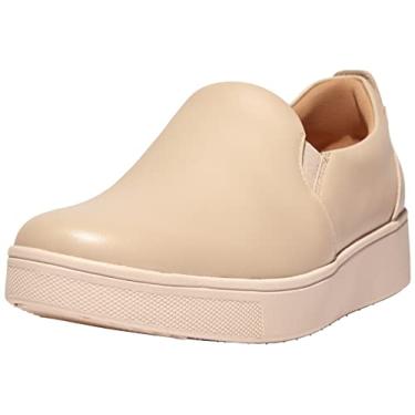 Imagem de Fitflop Rally Leather Slip On Skate Sneakers, sapatilhas mulher, bege, 39.5