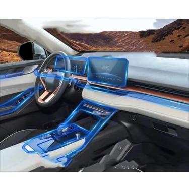 Imagem de XIUXIYING Acessórios de carro filme transparente TPU adesivo interior de carro filme navegador, para Haval H6 3rd 2021-2023 3 GenerationV