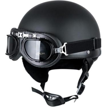 Imagem de Capacete De Motocicleta De Rosto Aberto Retrô De Verão Com óculos De Proteção Viseira Motociclista Scooter Capacete De Turismo Capacete A Jato Certificado Pela Ece, B, L