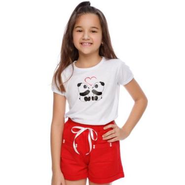 Imagem de Conjunto Verão Infantil/Juvenil Roupa Meninas Blogueira Luxo 2 À 16 - 