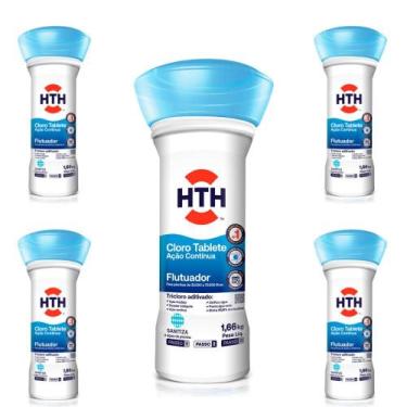 Imagem de Kit com 5 Unidades Flutuador de Piscina Advanced 1,66Kg HTH