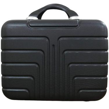 Imagem de Frasqueira Abs Tripx Média 14" Resistente Viagem Necessaire, Preto