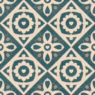 Imagem de HOMETITUTE 10 peças de azulejos de piso de PVC com padrão floral de coração vintage 30,5 x 30,5 cm, adesivos de vinil autoadesivos removíveis para banheiro, cozinha, quarto, decoração de casa