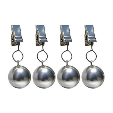 Imagem de YWJLQH 4 peças de bolas de peso para cortinas, pingentes, pesos para cortinas, cabides para mesa, cortinas de chuveiro