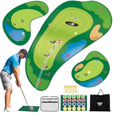 Imagem de Conjunto de jogos de golfe TOY Life com 20 bolas adesivas e tapete