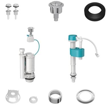 Imagem de Kit Universal Duplo Acionamento Para Caixa Acoplada - 1100.si.60.01 - Deca Kit Univ.duplo Acionamento P-cx Acoplada