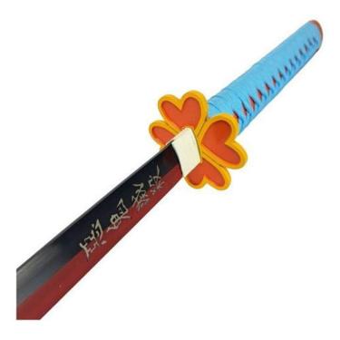 Imagem de Espada Katana Demon Slayer Mitsuri Kanroji Em Aço Decorativa