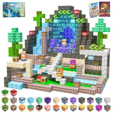 Imagem de Blocos magnéticos SSAWER 150PCS STEM Building Toy Kids 3+