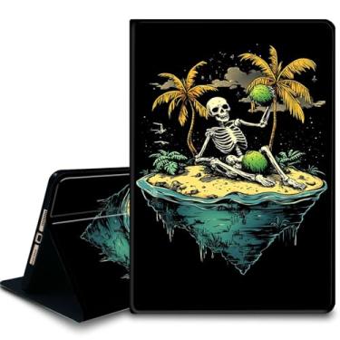 Imagem de Bxgolkgd Capa para tablet para iPad de 10,5 polegadas (iPad Air 3rd 2019/iPad Pro 2017), capa com suporte à prova de choque com dissipação de calor, função despertar/hibernar automática, ilha
