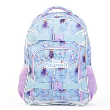Imagem de Mochila Escolar Feminina Disney Frozen II Azul, U