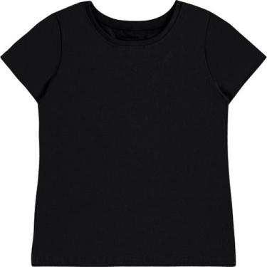 Imagem de Blusa Juvenil Menina Decote Redondo Malwee Kids Ref. 086761, Preto, 16