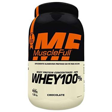 Imagem de Whey 100% Concentrado - 900G Chocolate - Musclefull, Musclefull