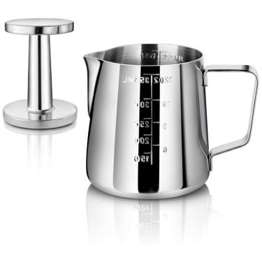 Imagem de Jarra Leiteira Cremeira 355 mL Aço Inoxidável de Grau, NEW STAR FOODSERVICE 28829, Prateado