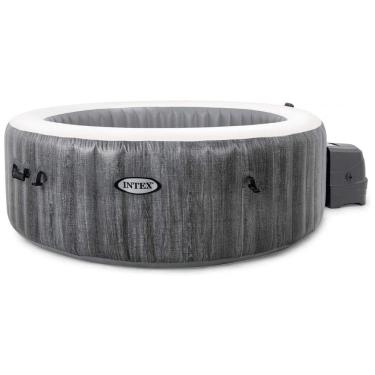 Imagem de Spa inflável para 4 Pessoas com luz LED Multicolorida e 140 Jatos Calmantes, Intex, Cinza