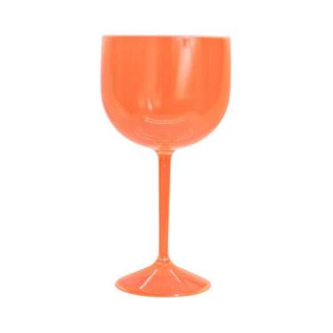 Imagem de Kit 10 Taças de Gin Acrílico Cristal Colorido 450ml p/ Festas Eventos 