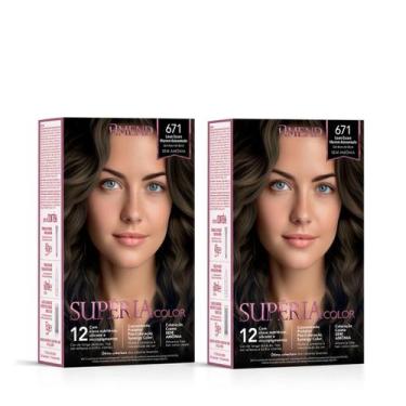Imagem de Amend Supéria Tonalizante 671 Louro Escuro Marrom Acinzentado - 2 Unid