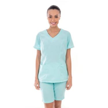 Imagem de Kit com 2 Conjuntos de Jaleco Fechado e Calça em Tecido Oxford para Re