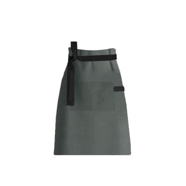 Imagem de Avental de Cintura Cinza e Preto Cafeteria Barista Unissex