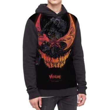 Imagem de Moletom Com Capuz Filme Venom Full Print Ref:61 - smoke, Preto, GG