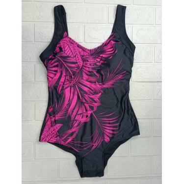 Imagem de Maiô plus size estampa floral - Z&R, Rosa, 52