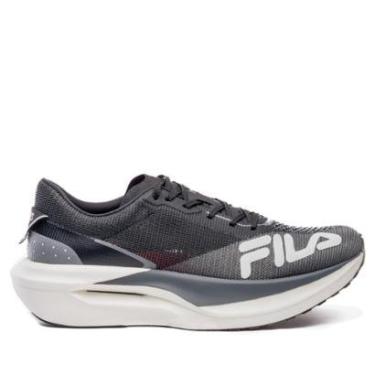 Imagem de Tênis Masculino Running Fila Racer Carbon 3 Preto/Cinza-Masculino