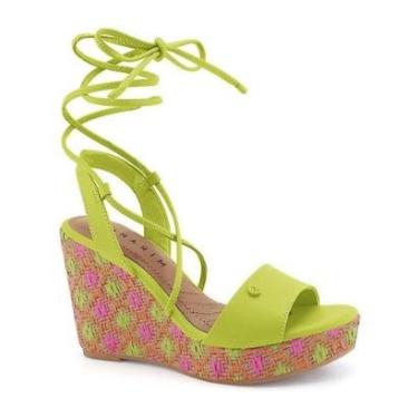 Imagem de Sandália Ramarim Anabela com Amarração 22-46204-Feminino