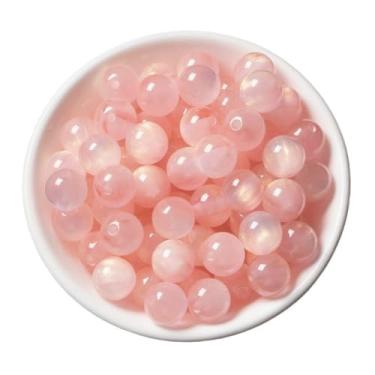 Imagem de Contas de vidro de 8 mm para fazer joias redondas douradas contas de cristal coloridas a granel para fazer pulseiras e kit de artesanato DIY brincos