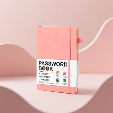 Imagem de Livro de endereços pequeno com abas alfabéticas – Livro de endereços de bolso 3x5 para contatos, números de telefone, senhas, agenda telefônica recarregável para bolsa ou mesa (azul) (rosa)