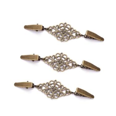 Imagem de Broche de metal elegante, clipe de colarinho estilo vintage para mulheres, cachecol xale blazer chapéu decoração, ideia de presente para ela, Medium, Liga de aço, Sem Pedra Preciosa