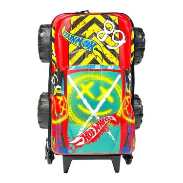 Imagem de Mochila Rodas Hot Wheels 3D Demo Derby Monster Trucks