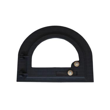 Imagem de Porta Forno Fogão A Lenha Pizza Ferro E Vidro Igloo 52X42Cm