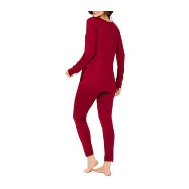 Imagem de Pijama Longo Podiun 245116 Feminino Legging Viscolycra T. P/GG, G, 289