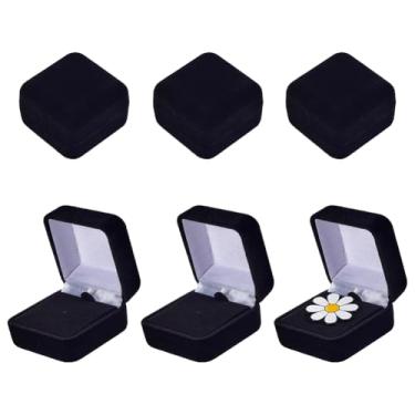 Imagem de FINGERINSPIRE Caixa de exibição de crachá de veludo preto, 6 peças, diâmetro interno, 1,36 x 3,5 cm de diâmetro interno, suporte para exibição de alfinetes de lapela, broches, moedas, colecionáveis