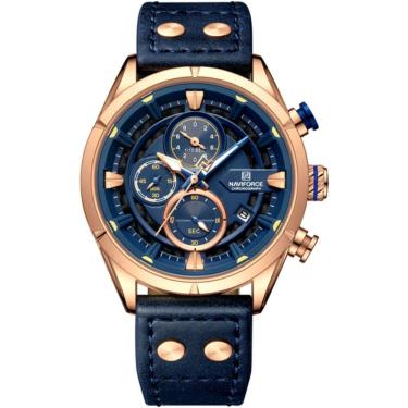 Imagem de Relógio De Pulso Masculino Esportivo De Quartzo Luminoso A Prova Dágua Azul