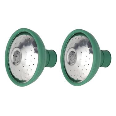 Imagem de 2 peças regador de jardim universal verde cabeça de rosa pulverizador de irrigação serve para todos os regadores tampa do bico de rosa reposição equipamento de irrigação de jardinagem