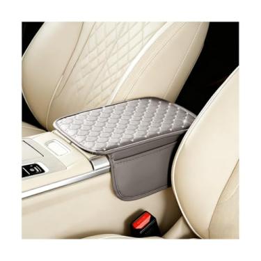 Imagem de Sandfren Capa de console central de carro, protetor de caixa de armazenamento de apoio de braço de veículo com 2 sacos de armazenamento, almofada de console central interna automotiva, universal para