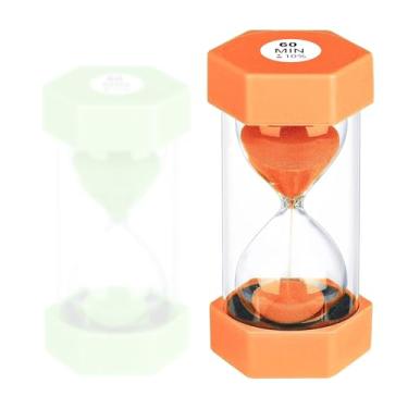 Imagem de Ampulheta Temporizador de areia de 60 minutos, relógio de areia de plástico verde de 60 minutos, ampulheta colorida para decoração de gmaes de sala de aula (verde)