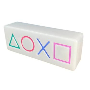 Imagem de Luminária de Mesa Botões de Controle Videogame Colorida