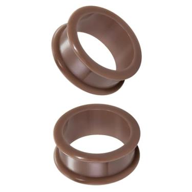 Imagem de XIMAX 2 peças de silicone de parede grossa dupla alargada tom de pele alargador de orelha alargadores túnel pele macia e lisa extensores de silicone retentor para mulheres homens 4G-1 e 1/5.1 cm 5-38