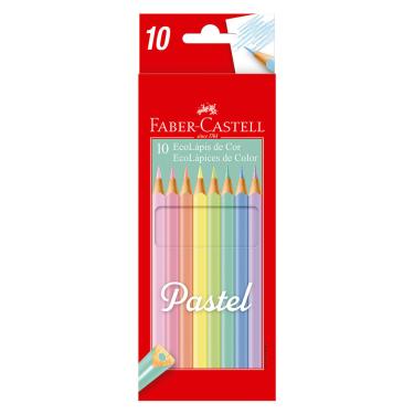 Imagem de Lápis de Cor Faber-Castell Pastel Eco com 10 Cores